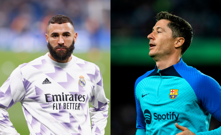 Benzema contra Lewandowski, duelo de referentes