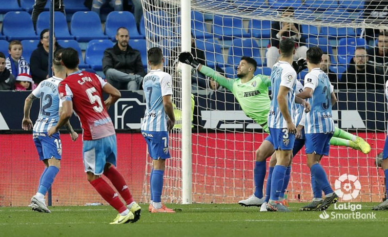 El Lugo sumó en dos de sus cuatro visitas al Málaga, pero nunca ganó