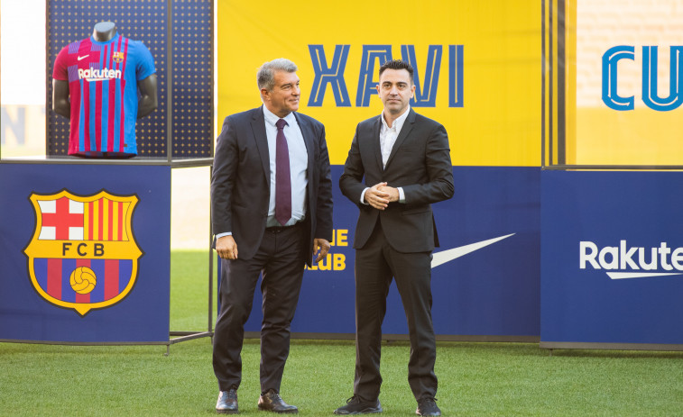 Joan Laporta: “La confianza está  intacta, en Xavi y en los jugadores”
