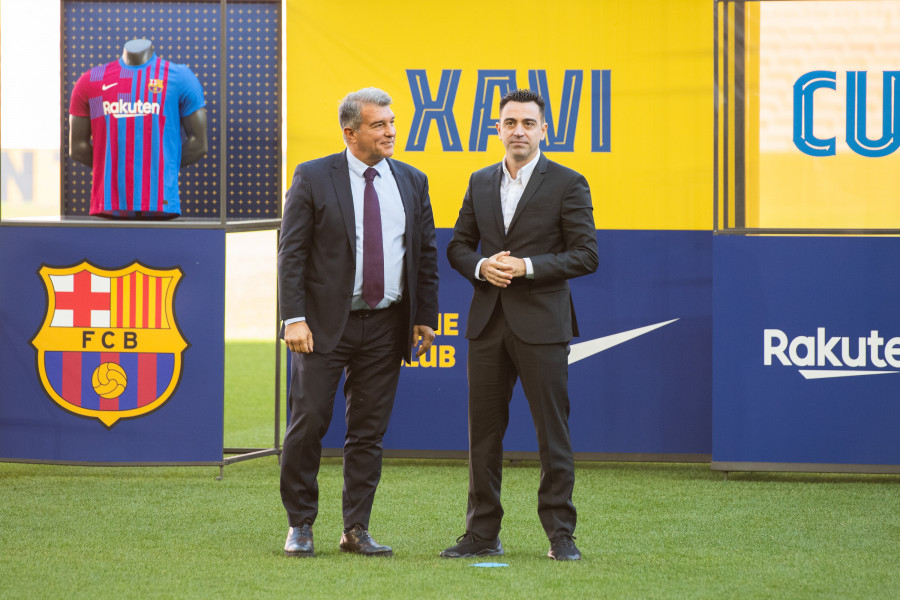 Joan Laporta: “La confianza está  intacta, en Xavi y en los jugadores”