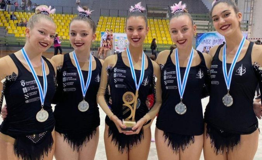 El Milenium, subcampeón gallego juvenil de gimnasia rítmica