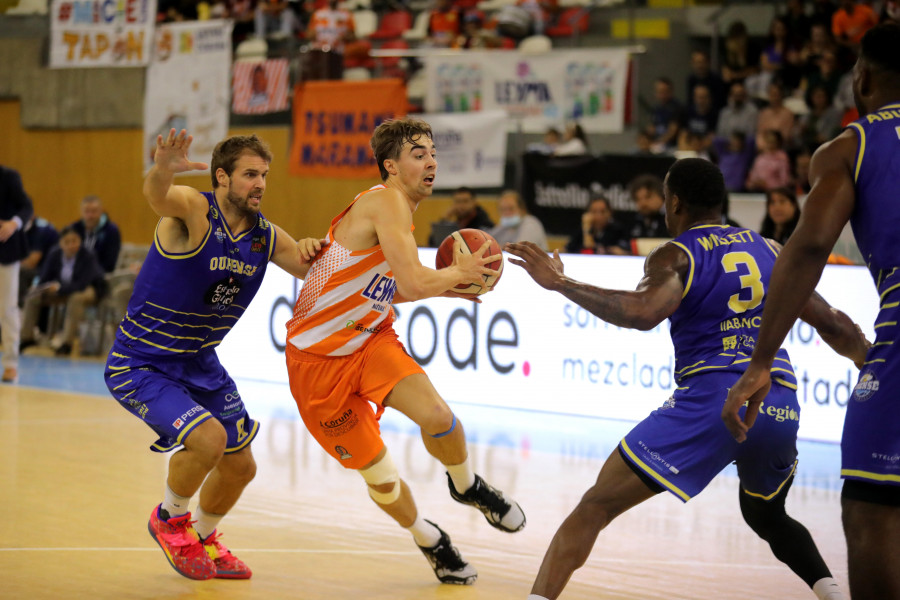 El Leyma Basquet Coruña trituró al Ourense a partir del segundo cuarto