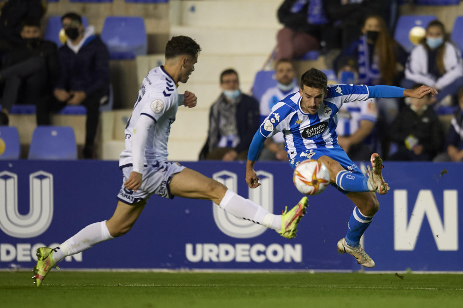 Rafa de Vicente, infrautilizado en el Depor, regresa a Riazor con el Sanse