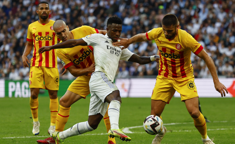 El Girona empuja al Real Madrid a su primer bache