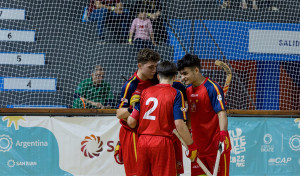 Bruno Saavedra, en semifinales del Mundial de hockey patines sub-19