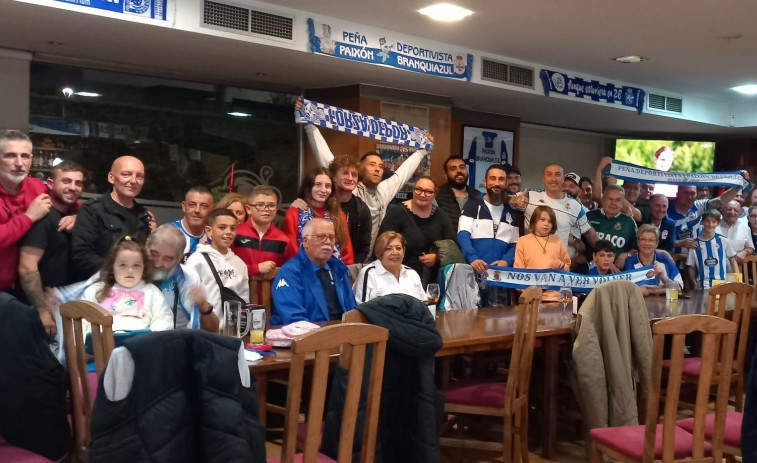La peña ‘Paixón Branquiazul’ estrena su nueva sede