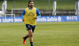Pablo Martínez se retira del entrenamiento con molestias