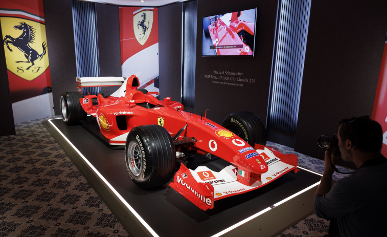 Subastan por 13 millones de euros el monoplaza con el que compitió Schumacher