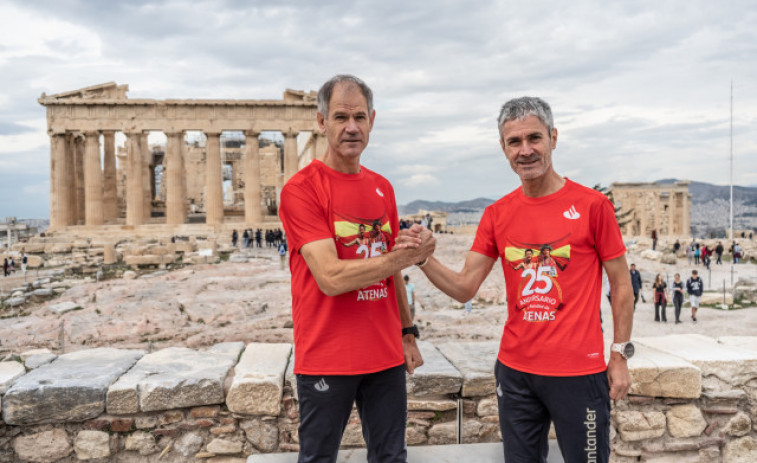 Abel Antón y Martín Fiz, 25 años de maratón y amistad bajo el cielo de Atenas