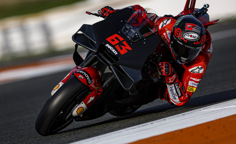 Bagnaia también lidera la segunda jornada de test de MotoGP en Portimao