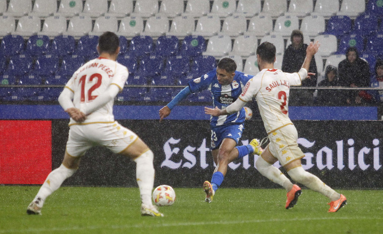 Zarpazo de Yeremay en la primera ocasión que Óscar Cano le regaló en la liga