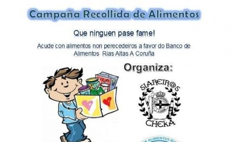 La peña Cheka organiza el día 11 su tradicional recogida de alimentos