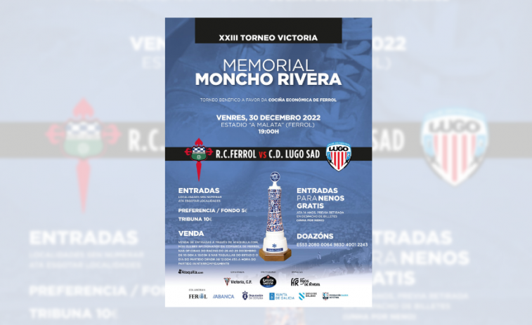 El Memorial Moncho Rivera enfrentará al Racing y al Lugo el viernes 30