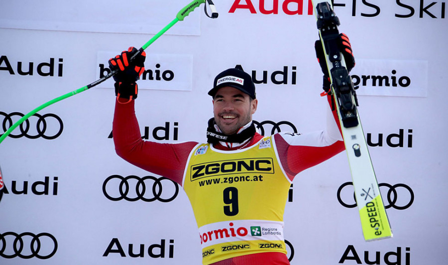 Vincent  Kriechmayr gana el descenso de Bormio