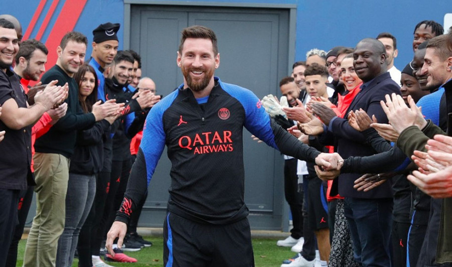 Messi vuelve a entrenarse con el PSG tras unos días de descanso en Argentina