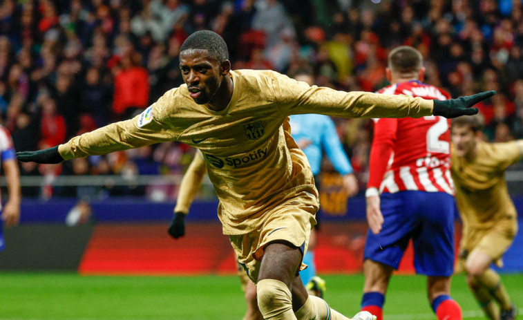 Un gol del Barcelona tumba al Atlético de Madrid en el Metropolitano (0-1)