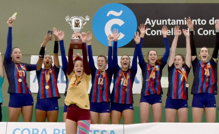 El Barça CVB hizo bueno el pronóstico en la cita coruñesa