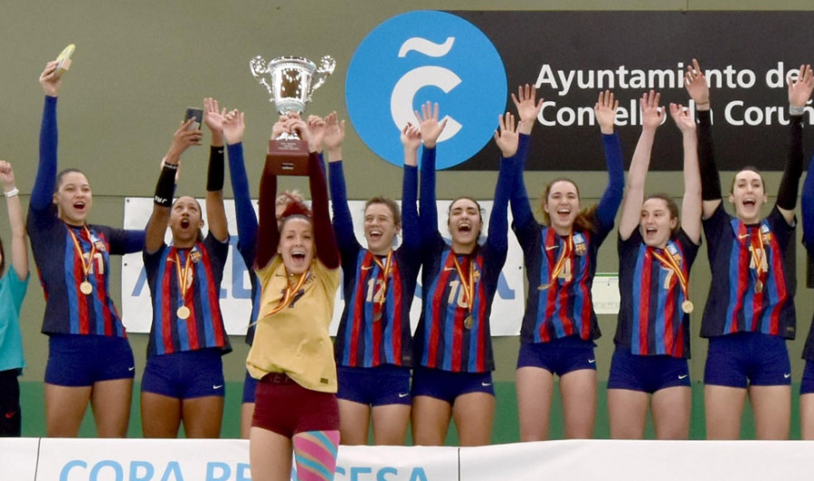 El Barça CVB hizo bueno el pronóstico en la cita coruñesa