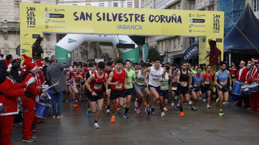 Pablo Bocelo e Irea Alén, ganadores de la XIII San Silvestre Coruña