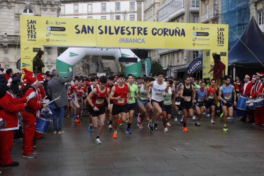 Pablo Bocelo e Irea Alén, ganadores de la XIII San Silvestre Coruña