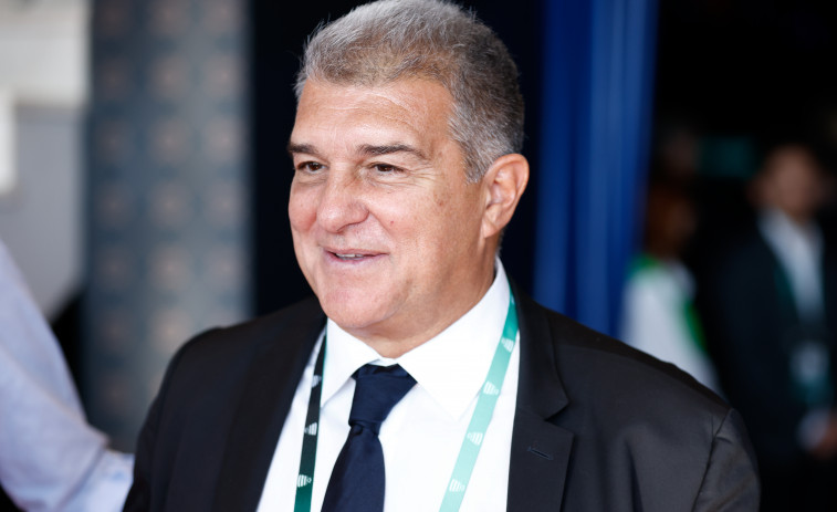 Laporta, convencido de que el Barça podrá inscribir a Gavi y renovar a Balde