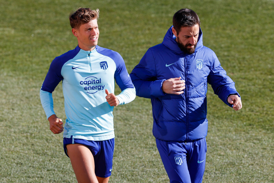 Llorente, única baja en la convocatoria de Simeone para el derbi