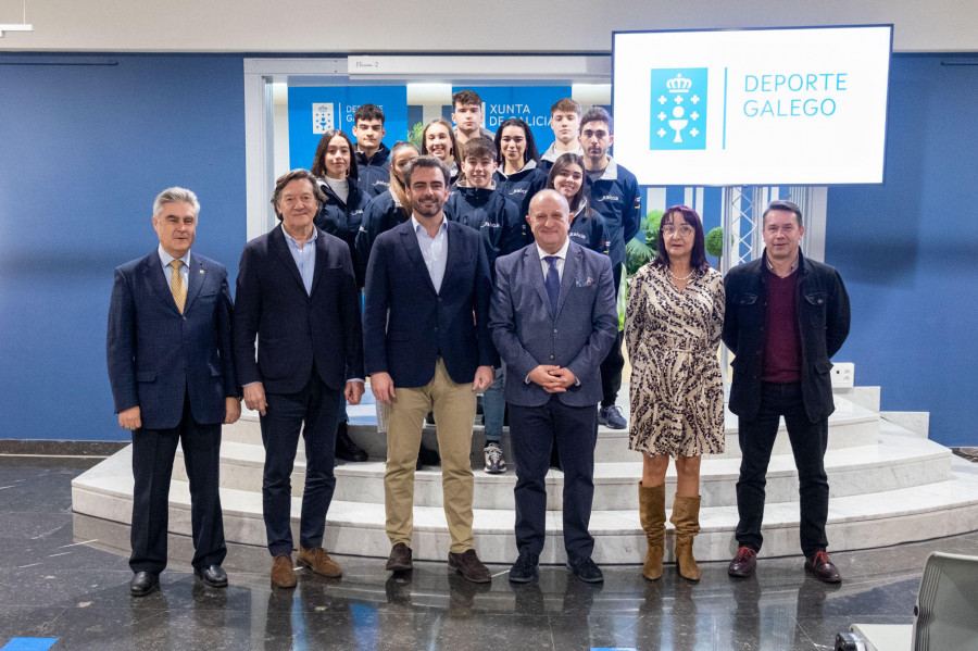 La Xunta rinde homenaje  a los patinadores gallegos