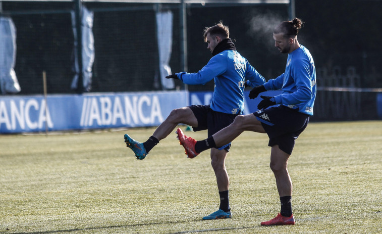 Olabe, 'castigado' con un entrenamiento completo