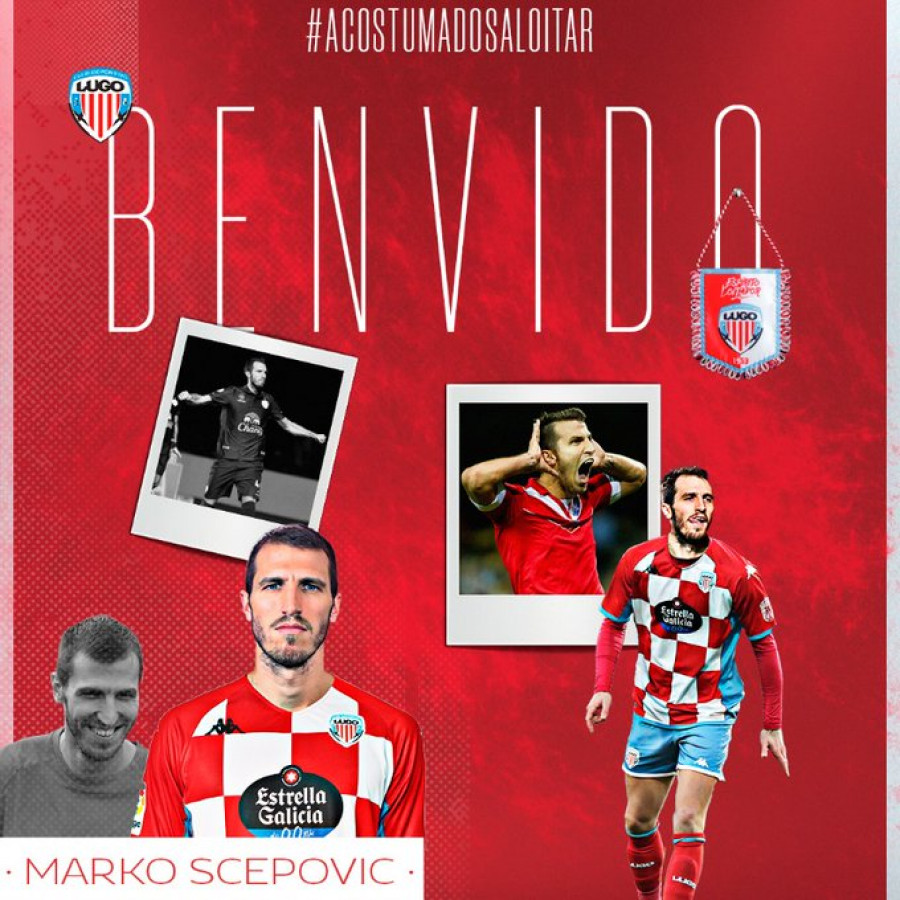 Marko Scepovic: "Me gustó la idea de venir a ayudar al Lugo"