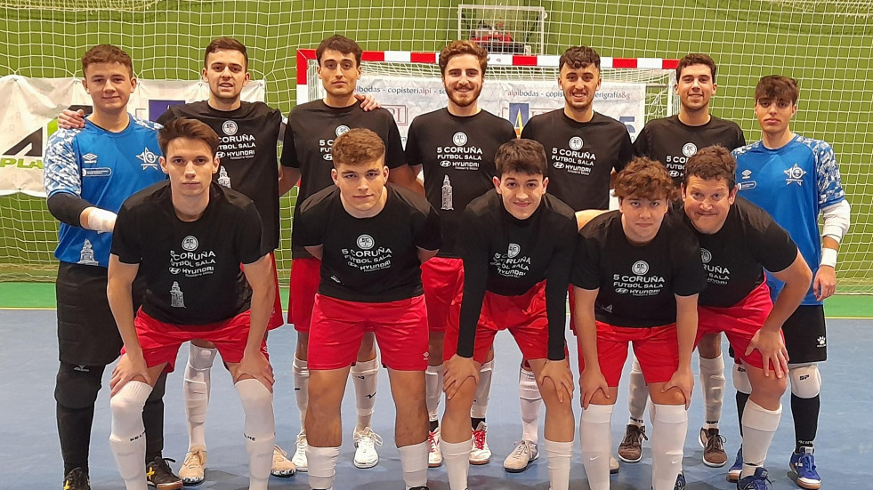 El 5 Coruña B se lleva un encuentro vibrante (6-8)