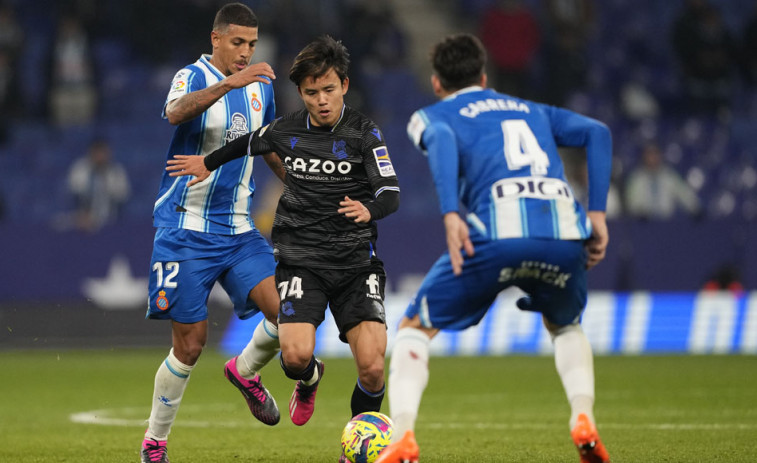 La Real Sociedad gana al Espanyol con suspense (2-3)