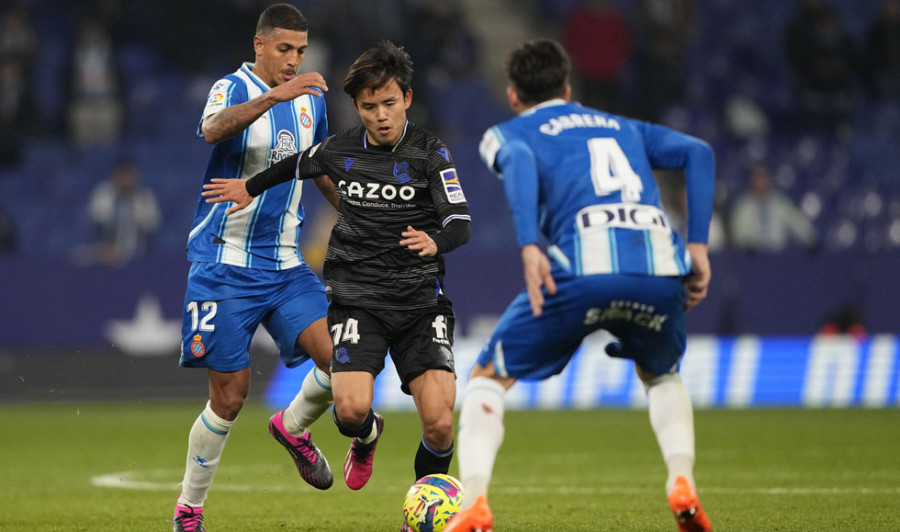 La Real Sociedad gana al Espanyol con suspense (2-3)