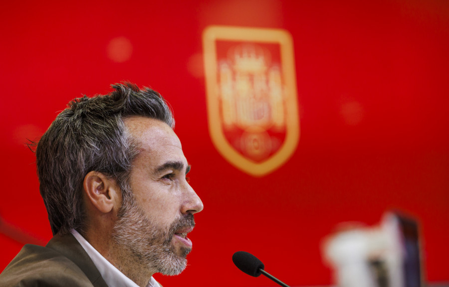 Jorge Vilda: "Noto un 'poquito' de negatividad. Vamos, vamos España, vamos, vamos equipo"