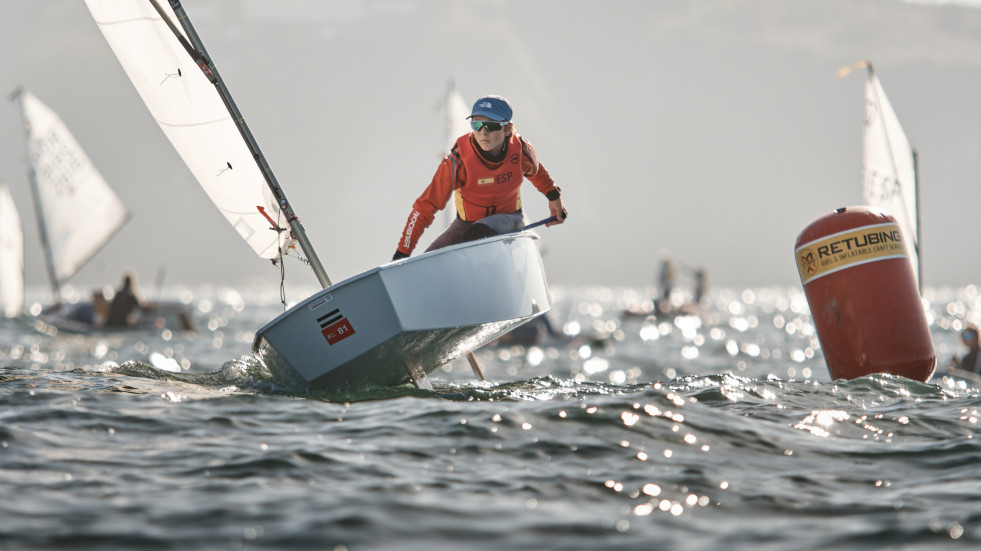 El viento no ayudó a los Optimist en la primera jornada