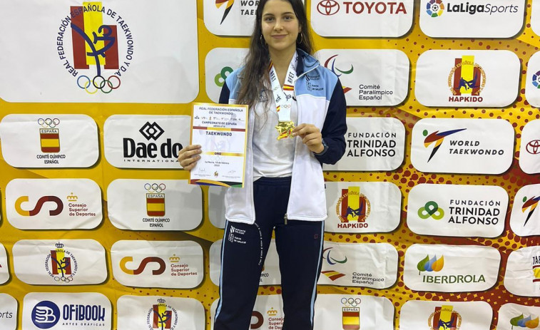 Helena García, campeona de España absoluta de taekwondo