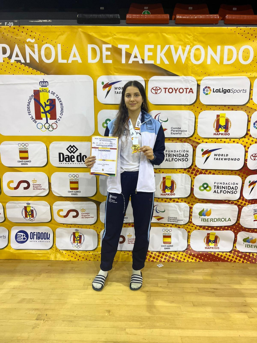 Helena García, campeona de España absoluta de taekwondo