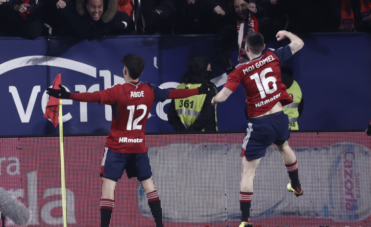 Abde pone en ventaja a Osasuna en las semifinales de la Copa del Rey  (1-0)