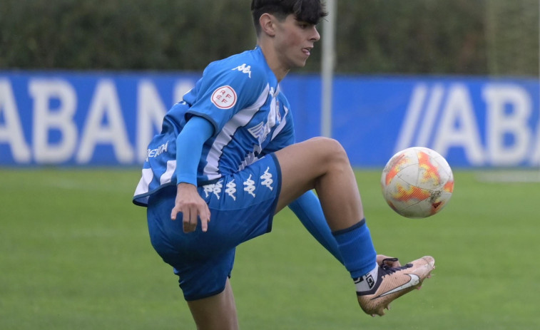 Trabajada victoria del Juvenil A del Depor antes de la ‘final four’ copera (0-1)