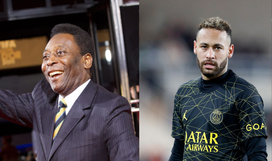Pelé y Neymar juntan su imagen