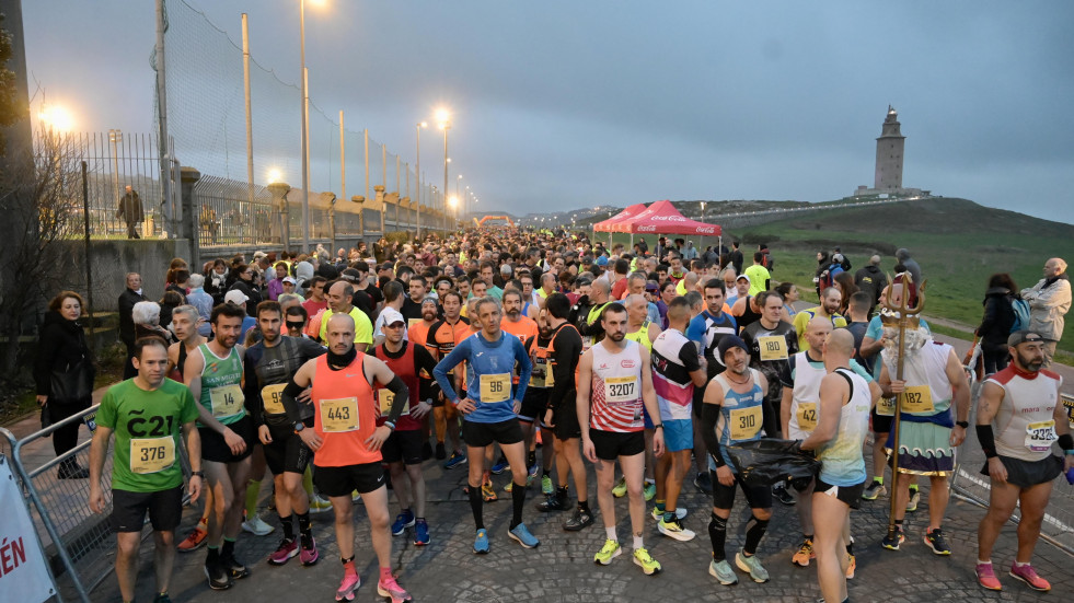 Fernando Díez y Laura Santos se anotan la primera del Coruña Corre