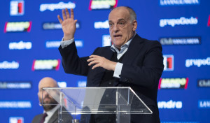 Tebas acusa a la Superliga de poner 