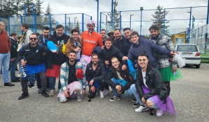 Rubén, de despedida de soltero antes del Unionistas-Depor