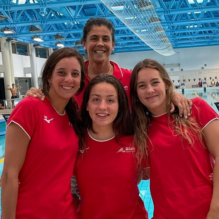 María De Valdés Luisa Domínguez Carla Carrón Paula Otero natacion Federacion galega