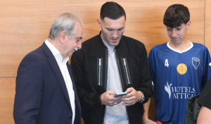 Lucas Pérez y Couceiro, en el homenaje a Pablo Aguirregaribia