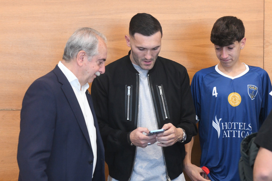 Lucas Pérez y Couceiro, en el homenaje a Pablo Aguirregaribia