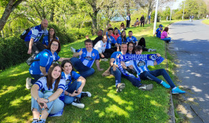 La afición blanquiazul toma A Malata en la previa