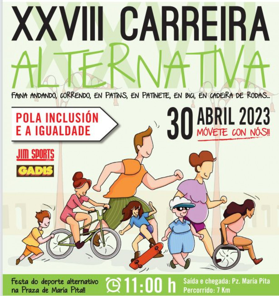 A Coruña celebra la XXVIII Carreira Alternativa pola inclusión e a igualdade