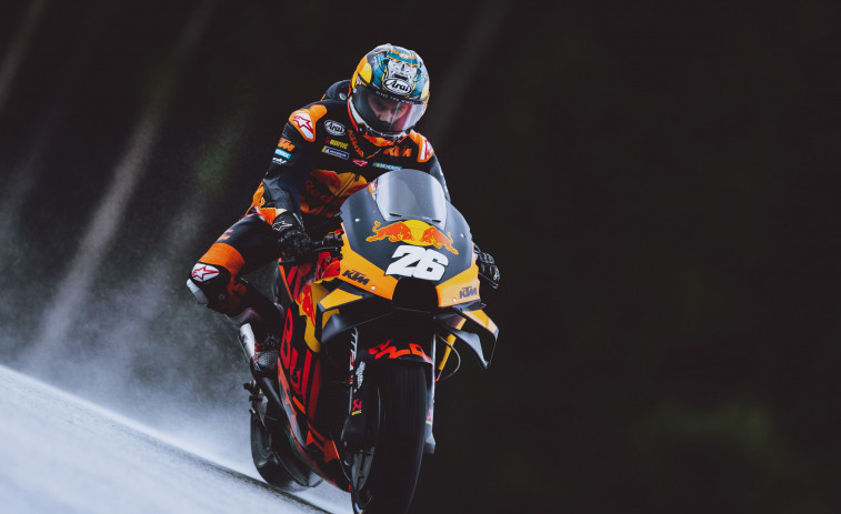 La primera en la frente, mejor tiempo de Dani Pedrosa