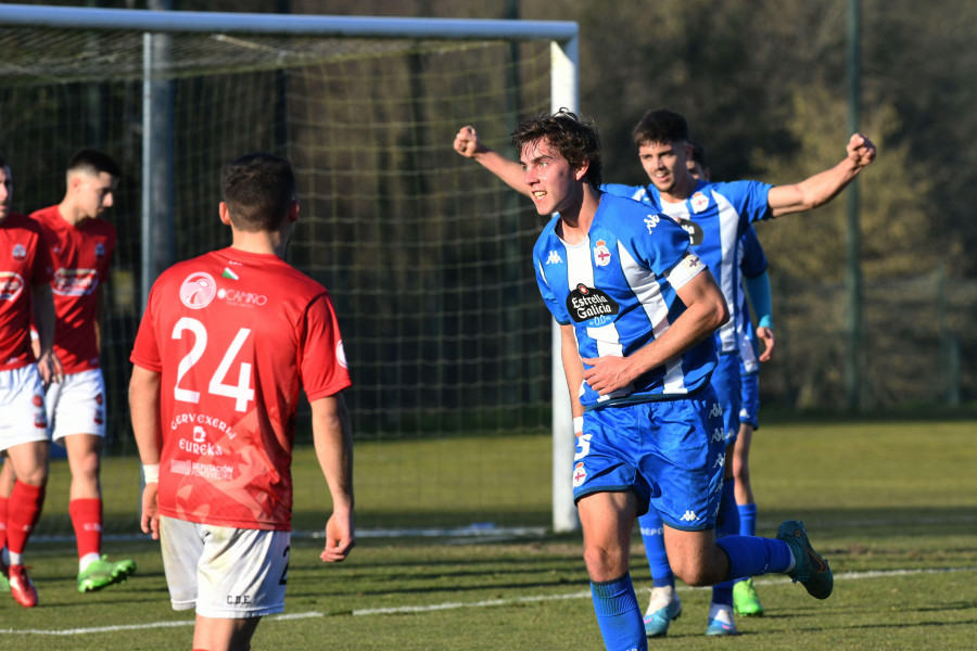El Fabril, con risas y buen ambiente en el entrenamiento, será protagonista mañana en Riazor