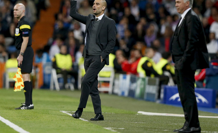 Ancelotti contra Guardiola, duelo de reyes en los banquillos